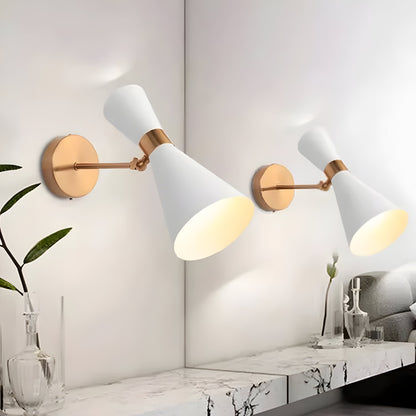 SleekIron Wandleuchte - Minimalistische Schwarz/Weiß Wandleuchte - Verstellbare Up Down Wandleuchten LED