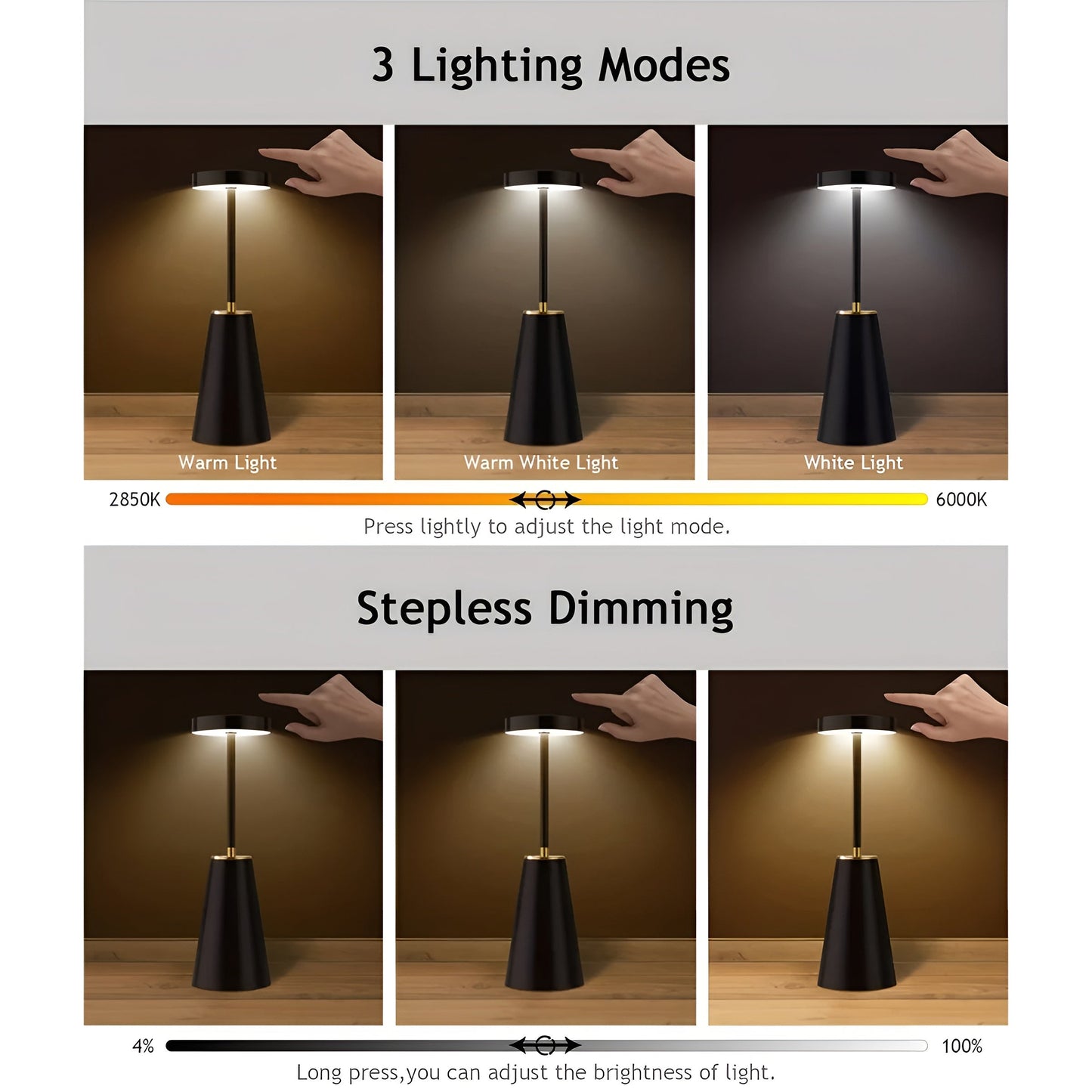 Garduru Lamp - Kabellose Luxus-Tischlampe für modernes Ambiente