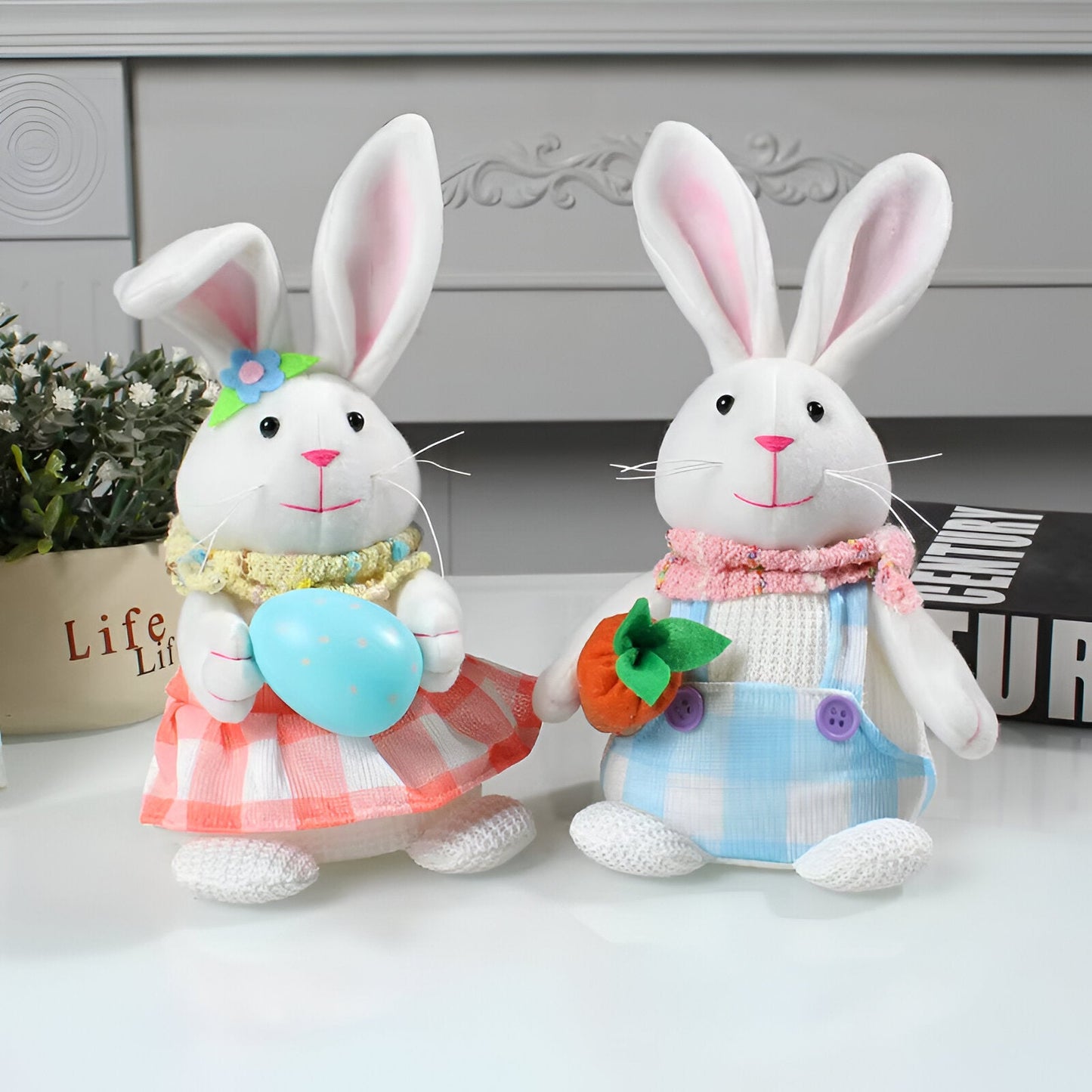 SoftiGlow Osterhase - LED Hase Gnom Osterdeko