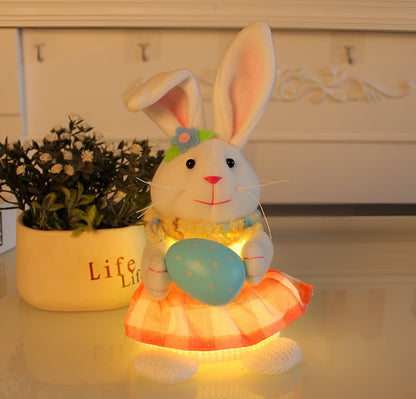 SoftiGlow Osterhase - LED Hase Gnom Osterdeko