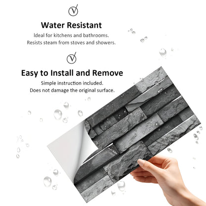 StickTile Wandpaneele - 7/14/21 Stück Selbstklebende, Wasserfeste Marmorfliesen Wanddekoration