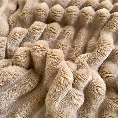 Garduru – Weiche Gestreifte Fleece Decke