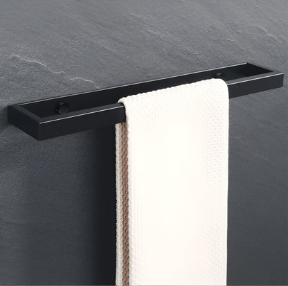 Uni-Schwarz Handtuchhalter - 20/40cm Edelstahl Handtuchhalter Wandmontage