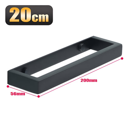 Uni-Schwarz Handtuchhalter - 20/40cm Edelstahl Handtuchhalter Wandmontage