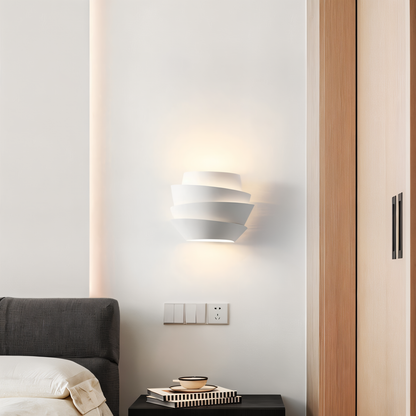 UniqGleam Wandlamp - Geometrische Wandlampe aus Metall - Dekorative Wandleuchten LED Innen