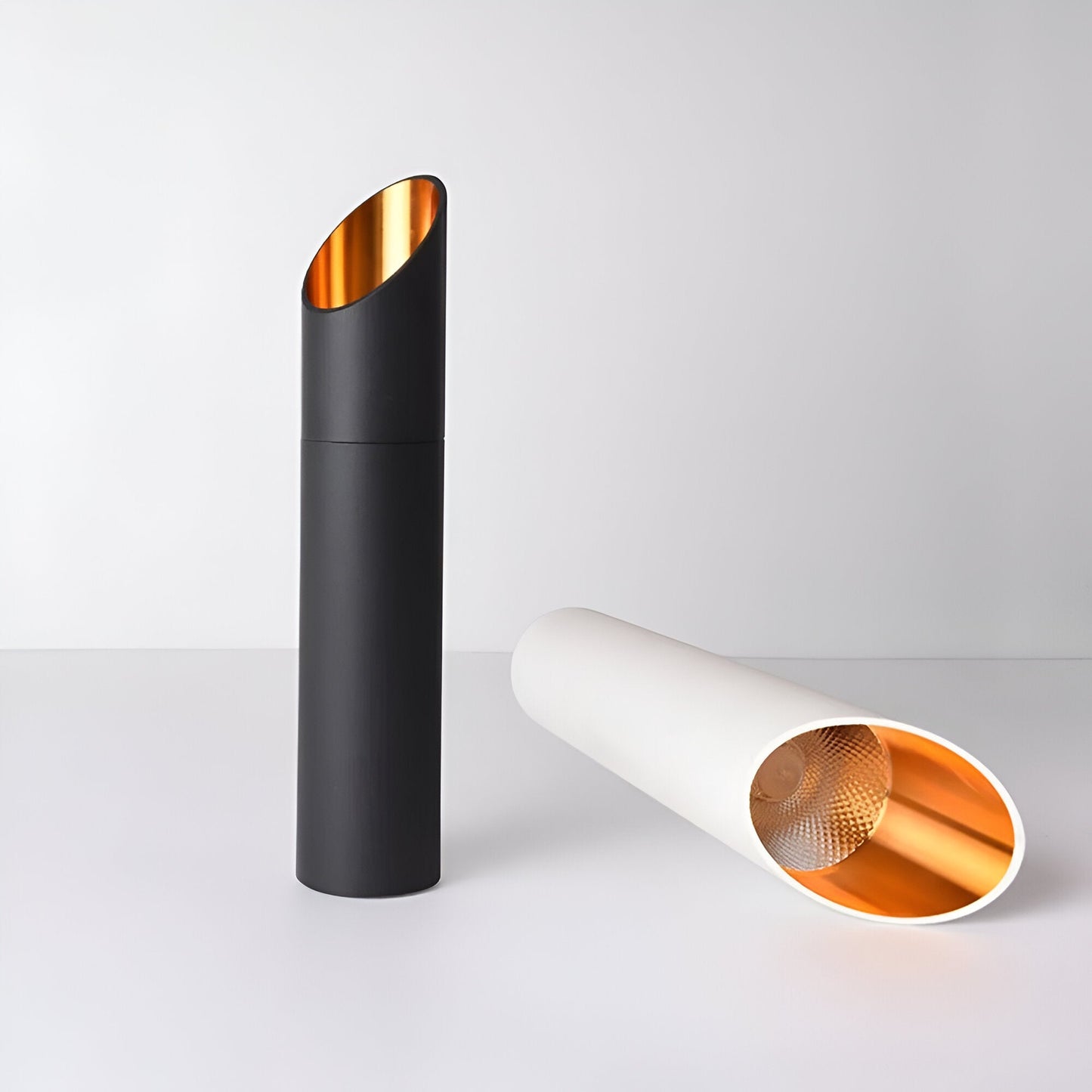 Uniqlux Tube Pendelleuchte - Moderne Schwarz/Weiß Aluminium LED Hängelampe