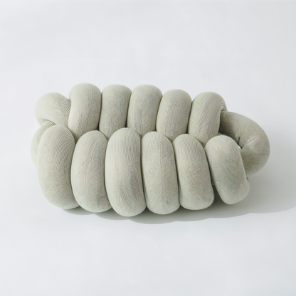 VividKnot - Baumwolle Gestrickt Deko Kissen für Sofa & Stuhl Bliss