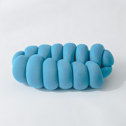VividKnot - Baumwolle Gestrickt Deko Kissen für Sofa & Stuhl Bliss