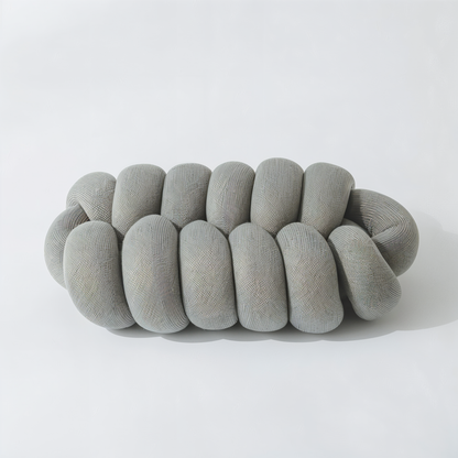 VividKnot - Baumwolle Gestrickt Deko Kissen für Sofa & Stuhl Bliss
