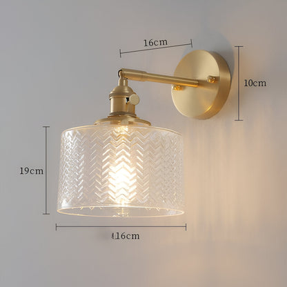 ZiGloss Wandleuchte - Nordic Weiß/Grün Wellenglas Wandlampe - Verstellbare Wandleuchten LED