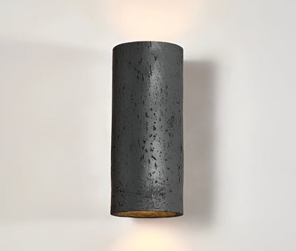 Zylinder Tube Wandleuchte - Wabi Sabi Stein Wandleuchte - Wandstrahler LED Beleuchtung
