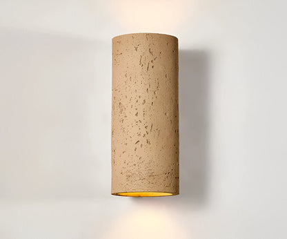 Zylinder Tube Wandleuchte - Wabi Sabi Stein Wandleuchte - Wandstrahler LED Beleuchtung