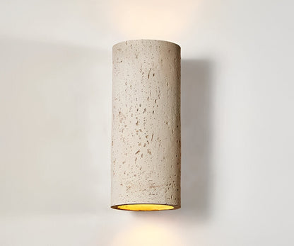 Zylinder Tube Wandleuchte - Wabi Sabi Stein Wandleuchte - Wandstrahler LED Beleuchtung