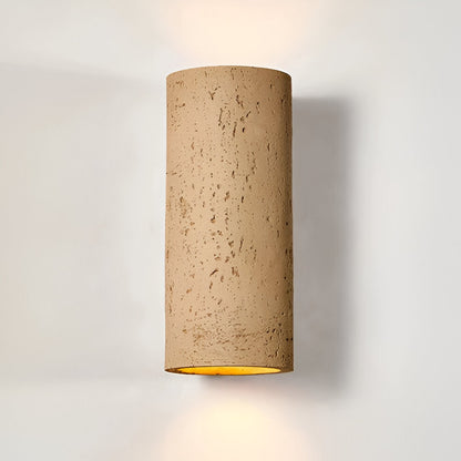 Zylinder Tube Wandleuchte - Wabi Sabi Stein Wandleuchte - Wandstrahler LED Beleuchtung