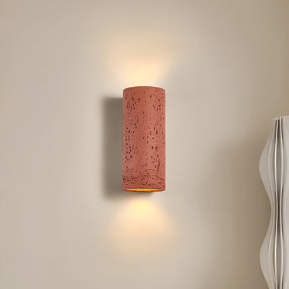 Zylinder Tube Wandleuchte - Wabi Sabi Stein Wandleuchte - Wandstrahler LED Beleuchtung