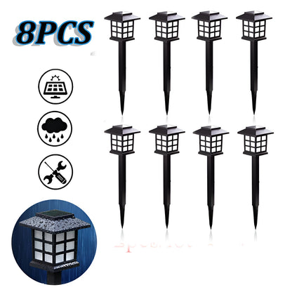 SolarPath Licht - 2/4/8 Stück Langlebige und Energieeffiziente Solarlampe für den Garten