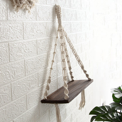 Hortensia Makramee Hängeregal – Boho-Chic Design – Nachhaltig & Vielseitig