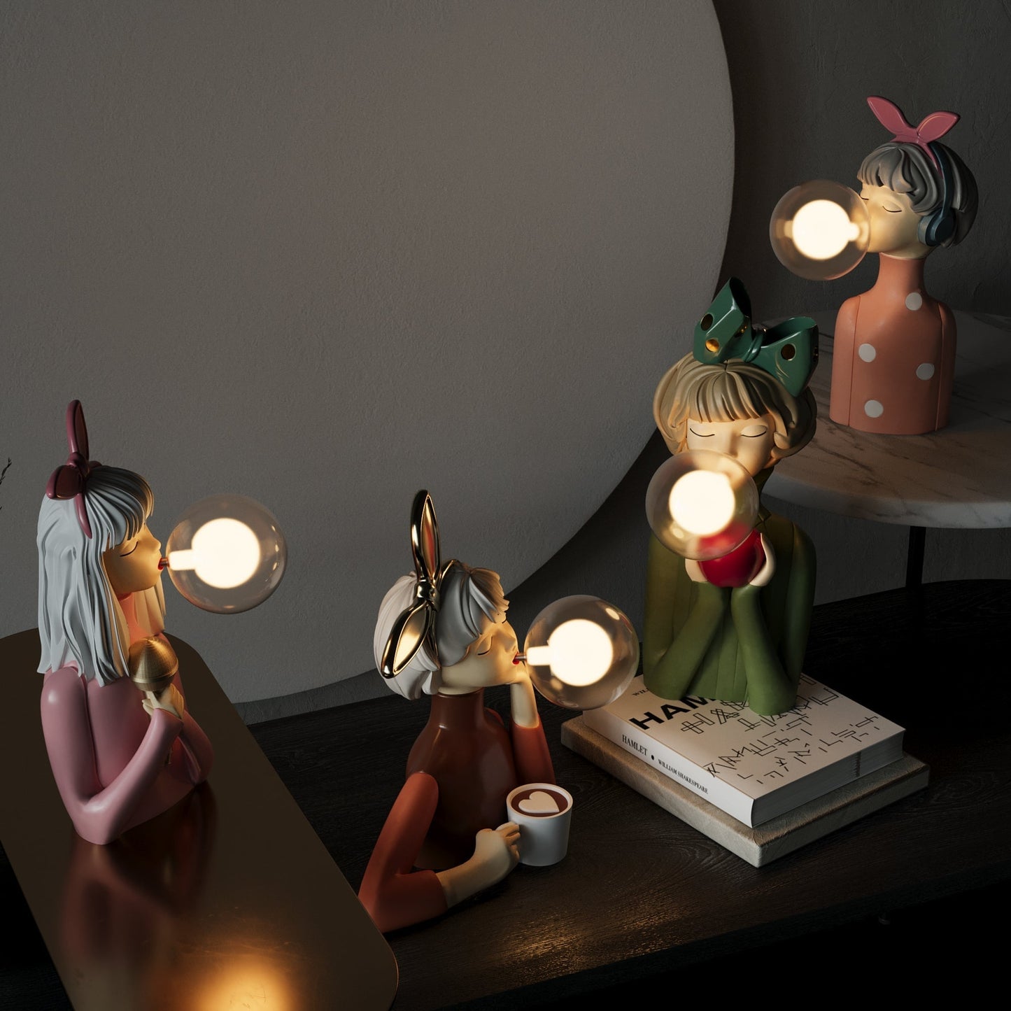 Ästhetische Tischlampe - Schwesternlampe