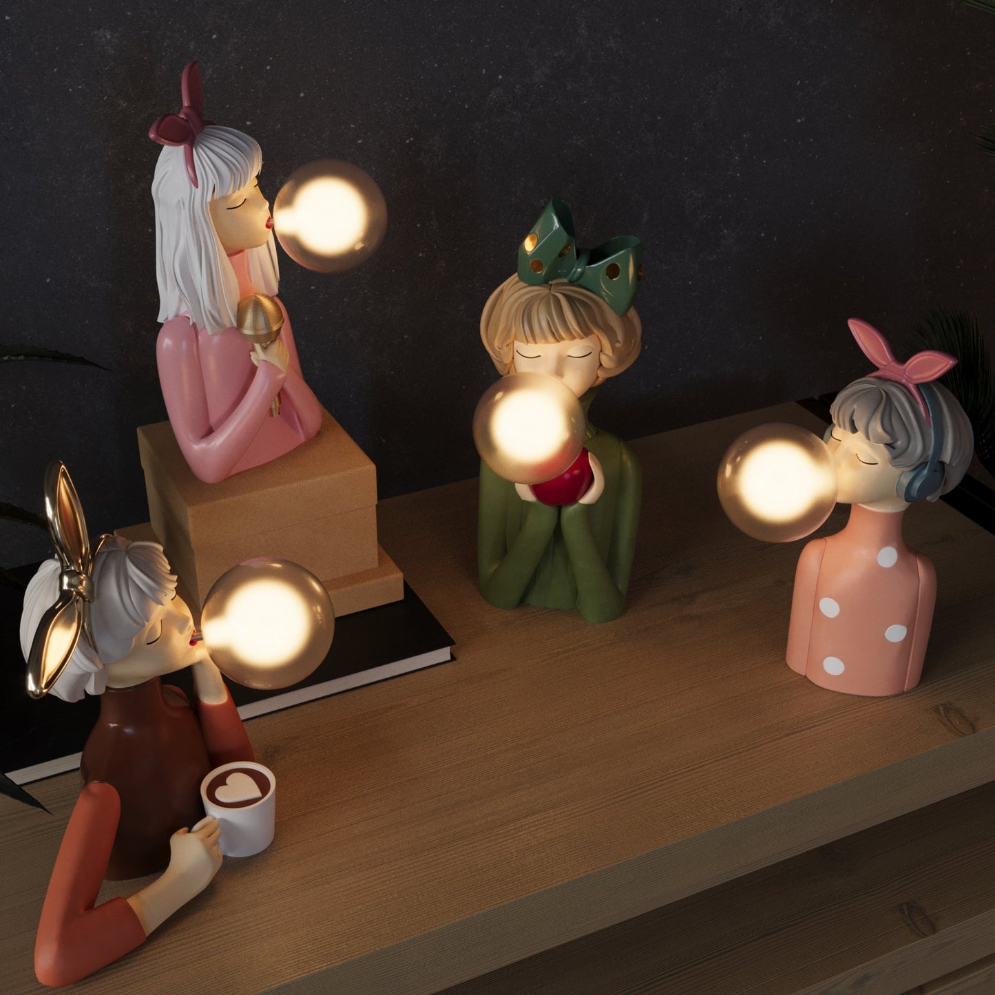 Ästhetische Tischlampe - Schwesternlampe