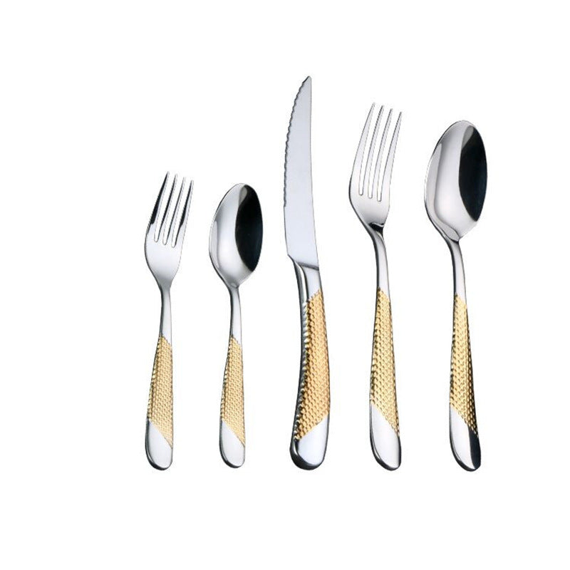 Ferran Elegance – Luxuriöses Edelstahlbesteckset mit diagonaler Textur (24/30/48/60-teilig)