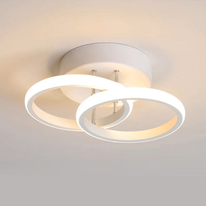 Deckenleuchte mit LED schwarzem Metallrahmen