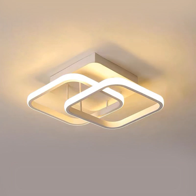 Deckenleuchte mit LED schwarzem Metallrahmen