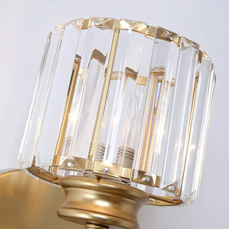 Kristallglas-Wandleuchte mit modernem Armdesign
