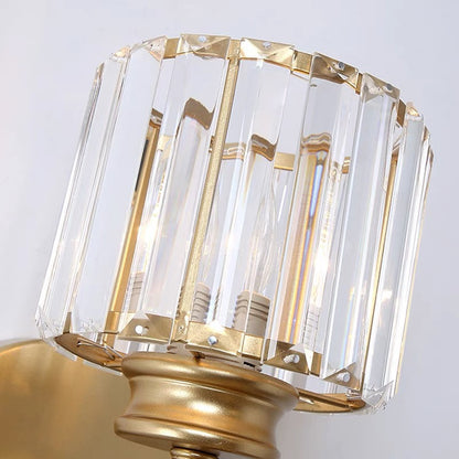 Kristallglas-Wandleuchte mit modernem Armdesign