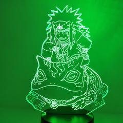 Garduru 3D LED Lampe Naruto Jiraiya | Anime Nachtlicht | Stimmungslicht mit Farbwechsel | Dekoration für Kinderzimmer & Fans