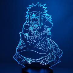 Garduru 3D LED Lampe Naruto Jiraiya | Anime Nachtlicht | Stimmungslicht mit Farbwechsel | Dekoration für Kinderzimmer & Fans