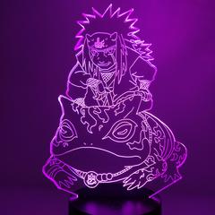 Garduru 3D LED Lampe Naruto Jiraiya | Anime Nachtlicht | Stimmungslicht mit Farbwechsel | Dekoration für Kinderzimmer & Fans