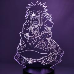 Garduru 3D LED Lampe Naruto Jiraiya | Anime Nachtlicht | Stimmungslicht mit Farbwechsel | Dekoration für Kinderzimmer & Fans