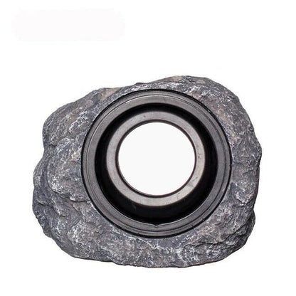 Solar-LED-Lampe Rocky - Natürlicher Stein Design mit verstellbarem Lampenkopf und IP65 Widerstand