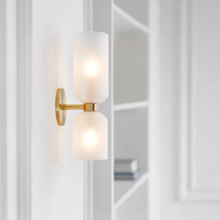 Glas Wandlampe Mit Doppel-Lampe-Design
