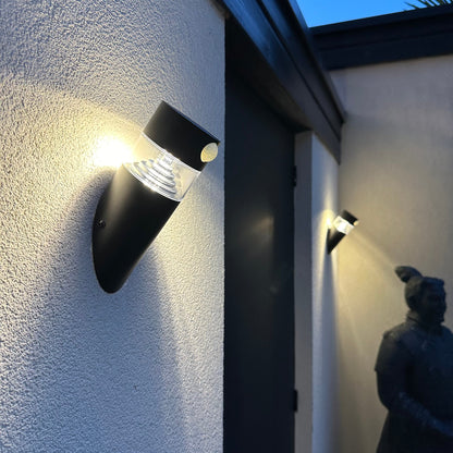 Solarenergie Wandlampe Außen mit Bewegungsmelder für Sicherheit und Beleuchtung