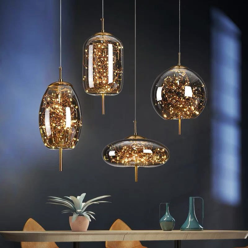Pendelleuchte Glas Moderne LED Deckenleuchte