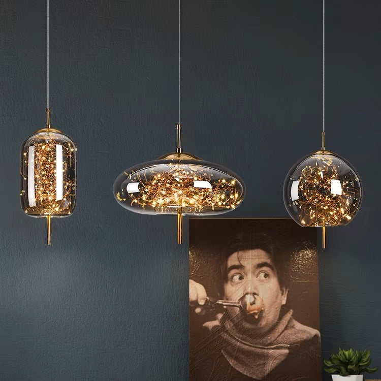 Pendelleuchte Glas Moderne LED Deckenleuchte