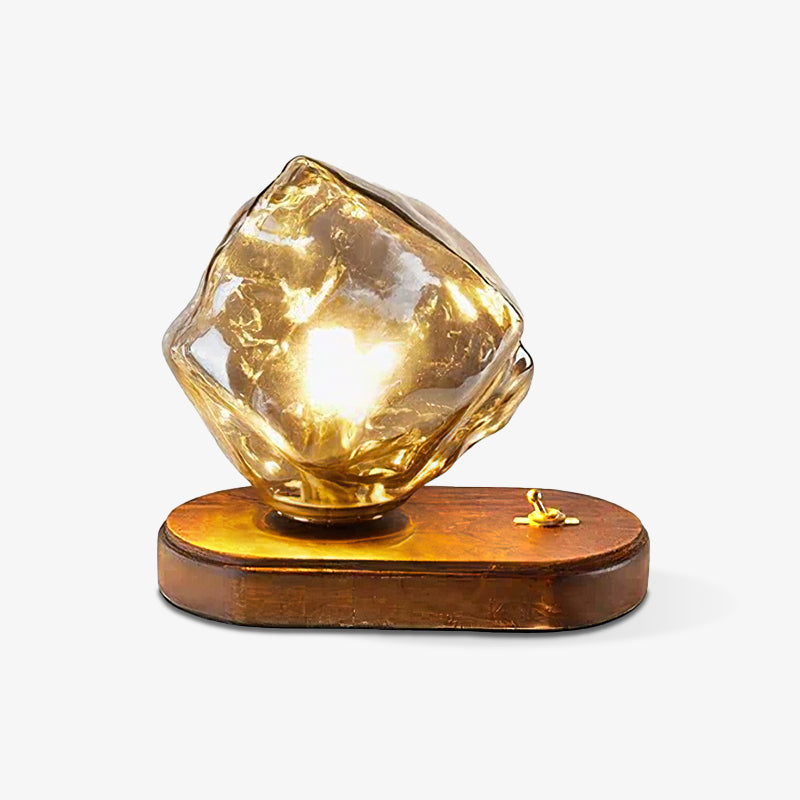 Icy Tischlampe – Elegantes Frostglas Design – Vielseitige Beleuchtung für jedes Zuhause