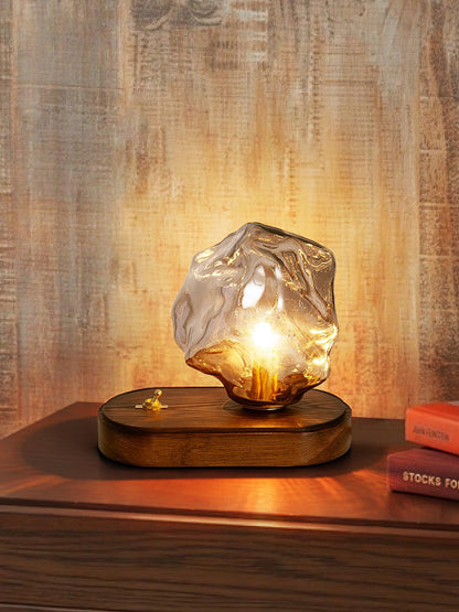 Icy Tischlampe – Elegantes Frostglas Design – Vielseitige Beleuchtung für jedes Zuhause