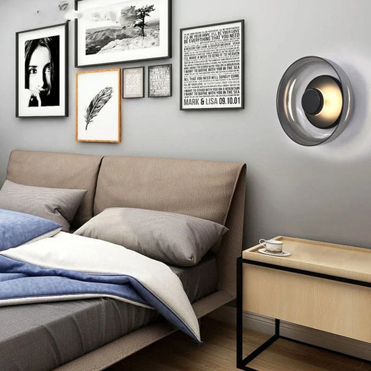 Wandlampe Nordic – modernes, minimalistisches Design aus Glas und Stein