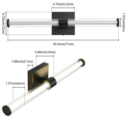 Jansen - Zwei-Glühbirnen LED Wand-/Kosmetikspiegel Leuchte