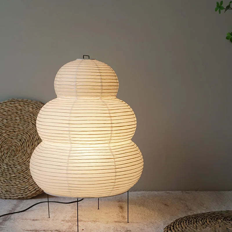 Japandi - Kimora Reispapier-Stehlampe