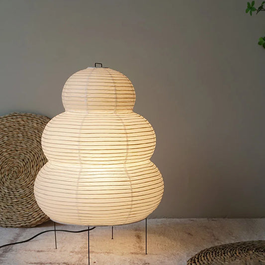 Japandi - Kimora Reispapier-Stehlampe