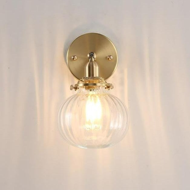 Japanische Vintage Glas Wandlampe