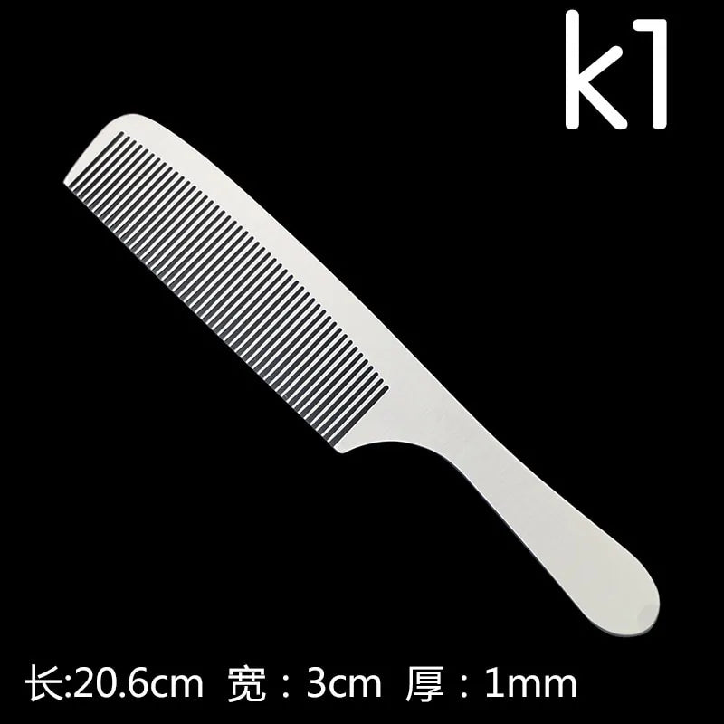 Stainless Steel Barber Kamm – Präzises Entwirren & Ergonomisches Design – Langlebig & Stilvoll