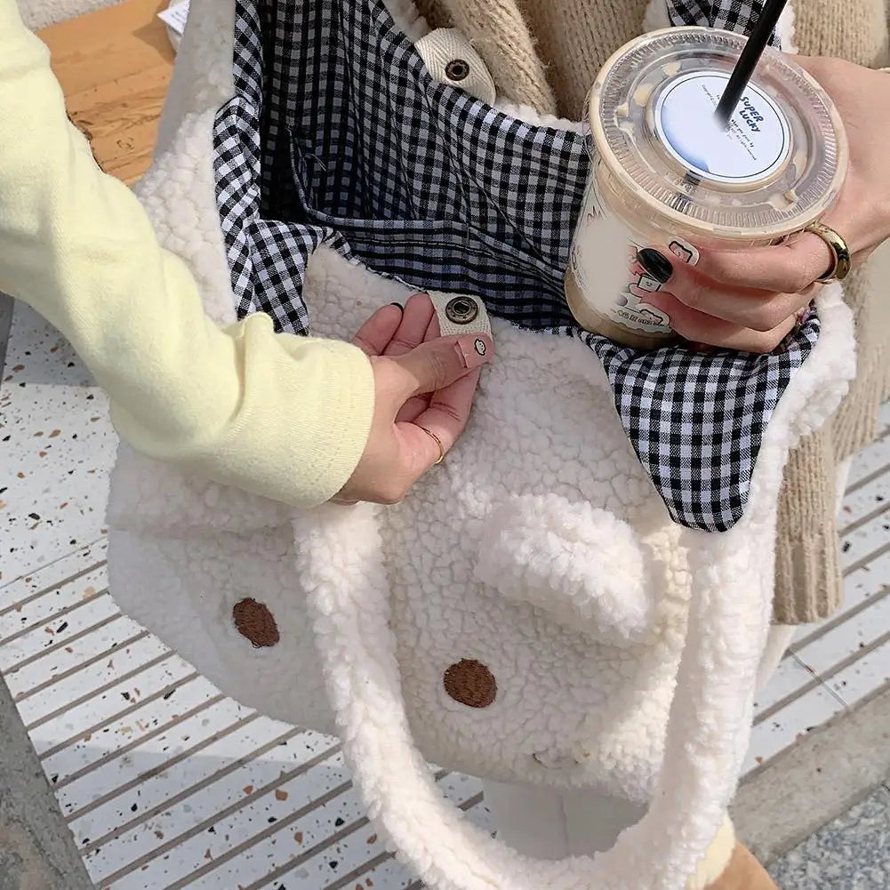 Cartoon Stickerei Weiches Plüsch Tote