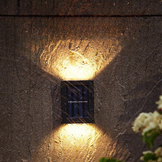 Garduru-Powered LED Wandleuchte – Drahtlose Außen-Wasserdichte Gartenlampe