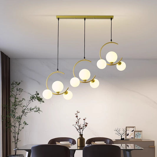 Moderne LED-Hängelampe – Designlampe aus Glas und Acryl für Wohnzimmer und Esszimmer