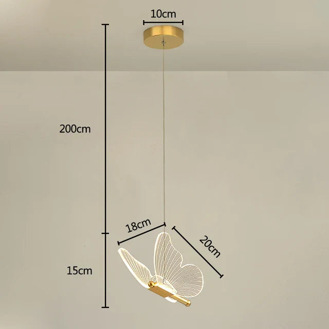 Leuchtflügel – Schmetterlings-LED-Deckenlampe
