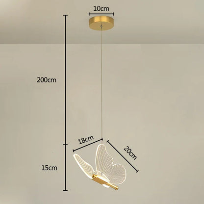 Leuchtflügel – Schmetterlings-LED-Deckenlampe